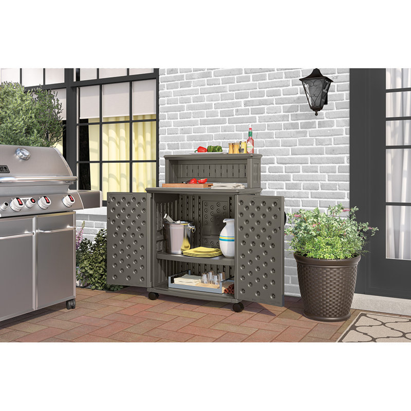 Suncast Patio Storage and Prep Station & Reviews Wayfair